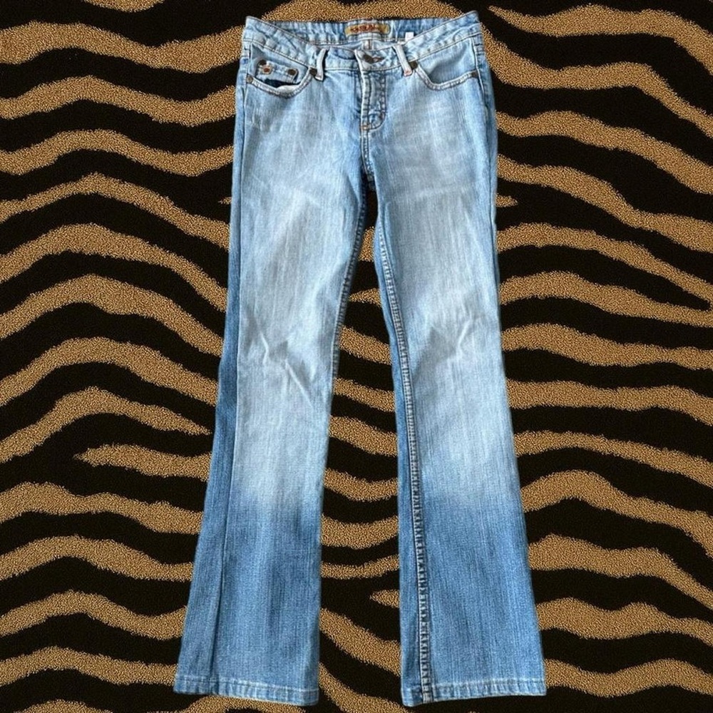 Authentic Paris Blues Light Wash Mid Rise Flare Jeans – Size 3 - Picture 2 of 8